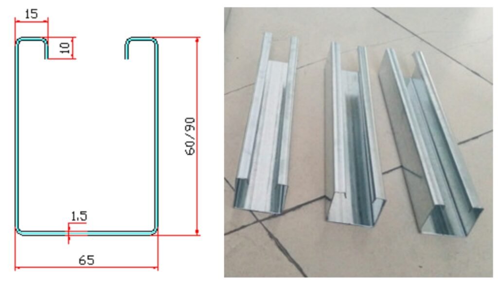 roller shutter door frame forming machine