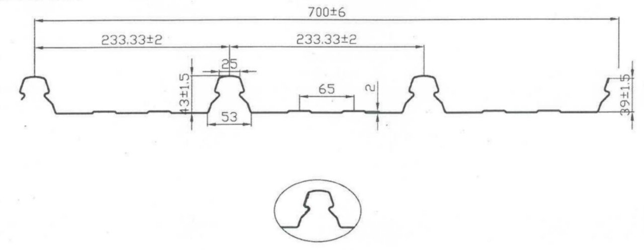 700 clip lock roof forming machine